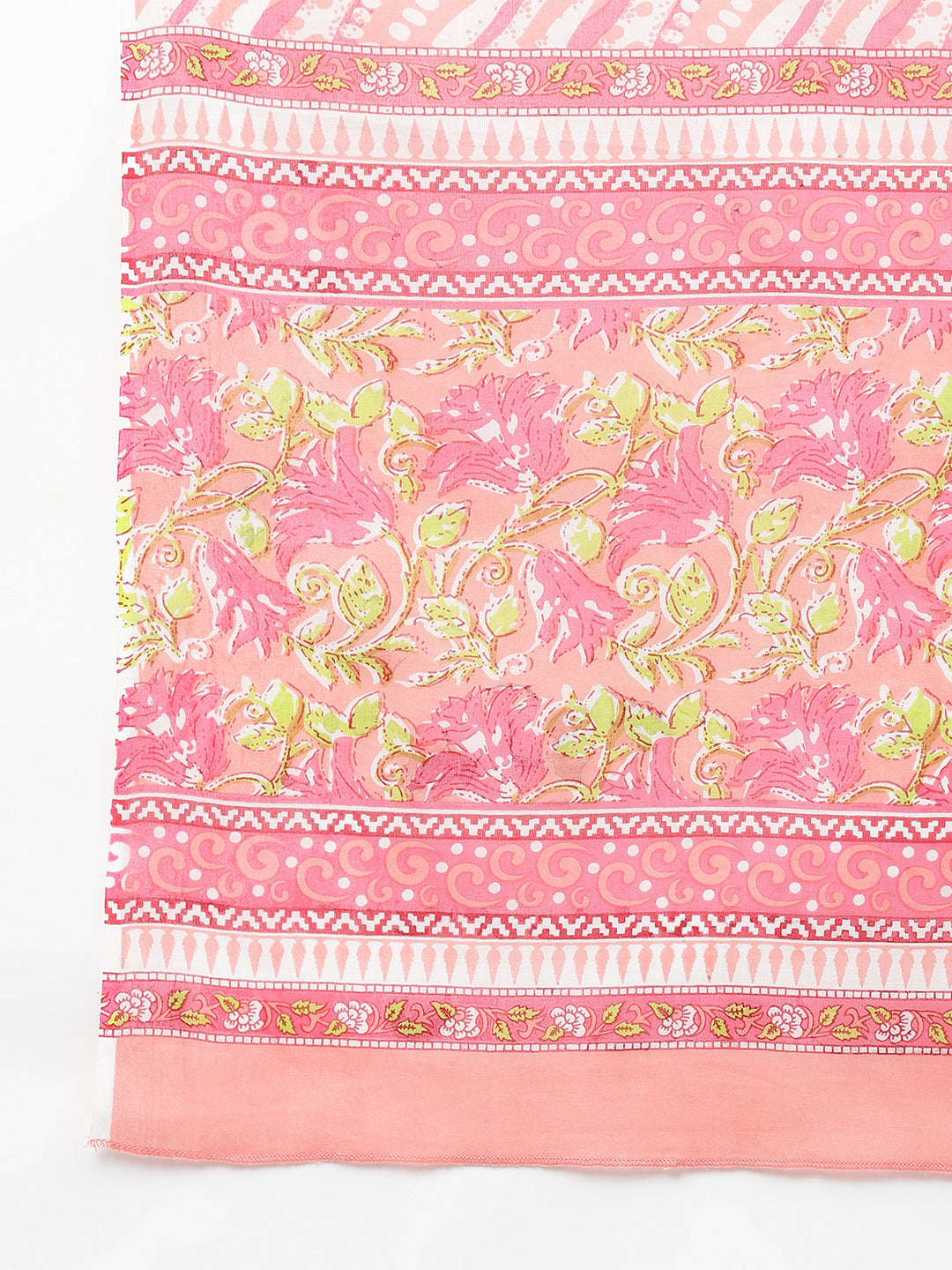 Women Peach Floral Printed Kurta Pant Set With Dupatta | LASVINI - Redefining Indian Fashion with Elegance
