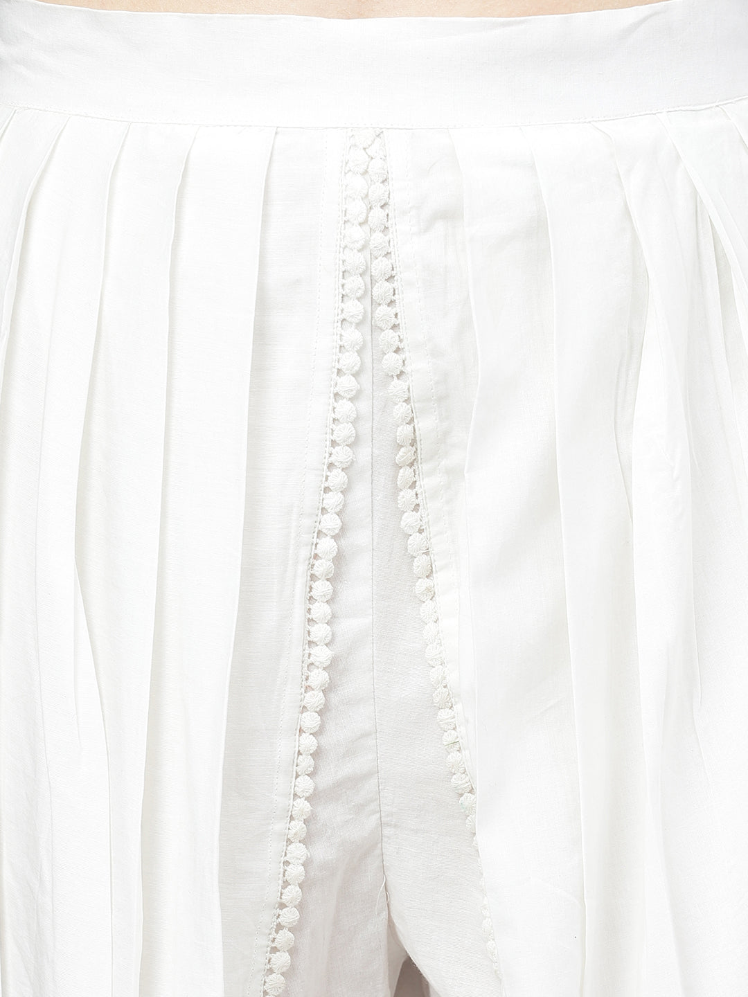 Women White Floral Printed Straight Kurta With Tulip Pant | LASVINI - Redefining Indian Fashion with Elegance