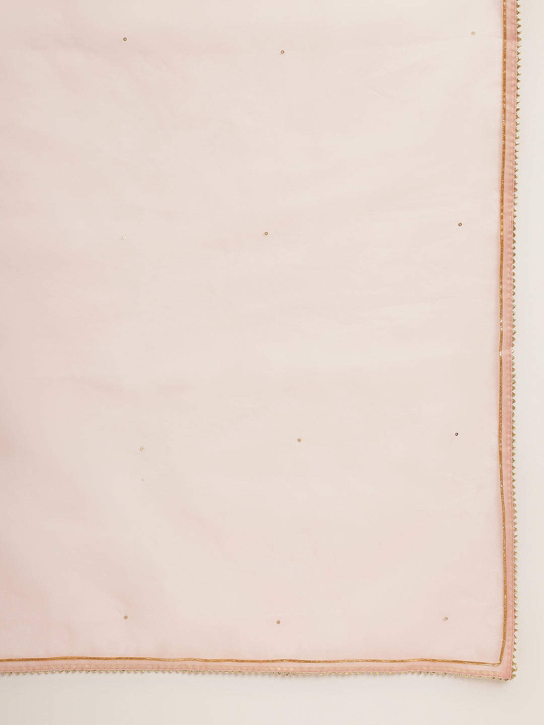 Baby Pink Embroidered Chanderi Kurta, Trouser With Dupatta | LASVINI - Redefining Indian Fashion with Elegance