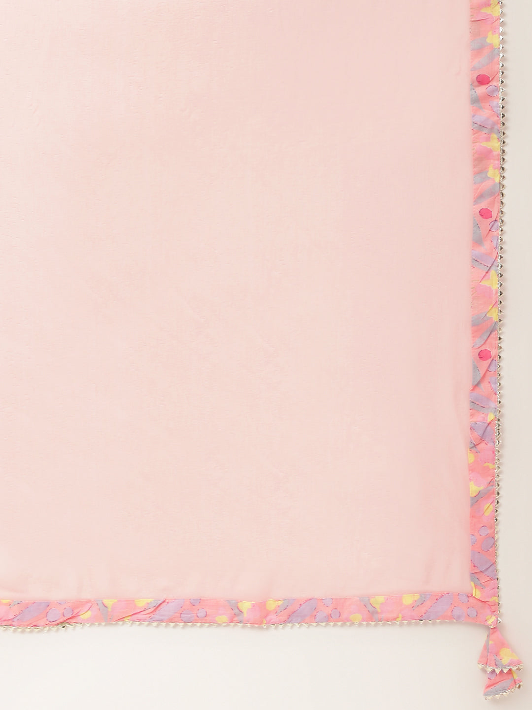 Pink Floral Print Cotton Kurta, Trouser With Dupatta | LASVINI - Redefining Indian Fashion with Elegance