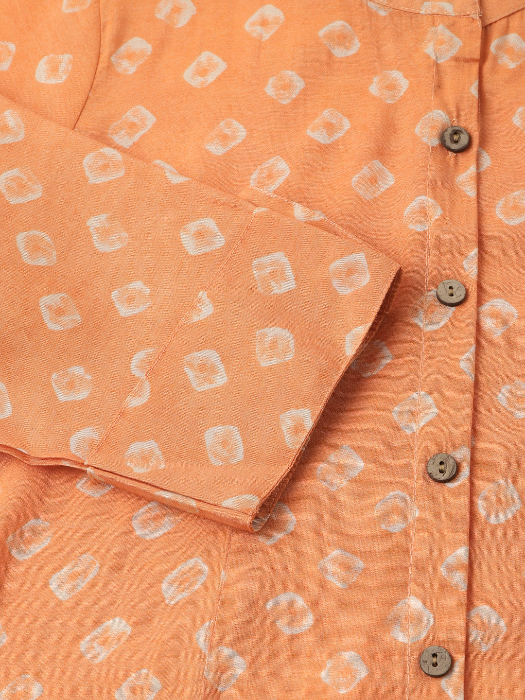 Mustard Printed Chanderi Silk Regular Top | LASVINI - Redefining Indian Fashion with Elegance