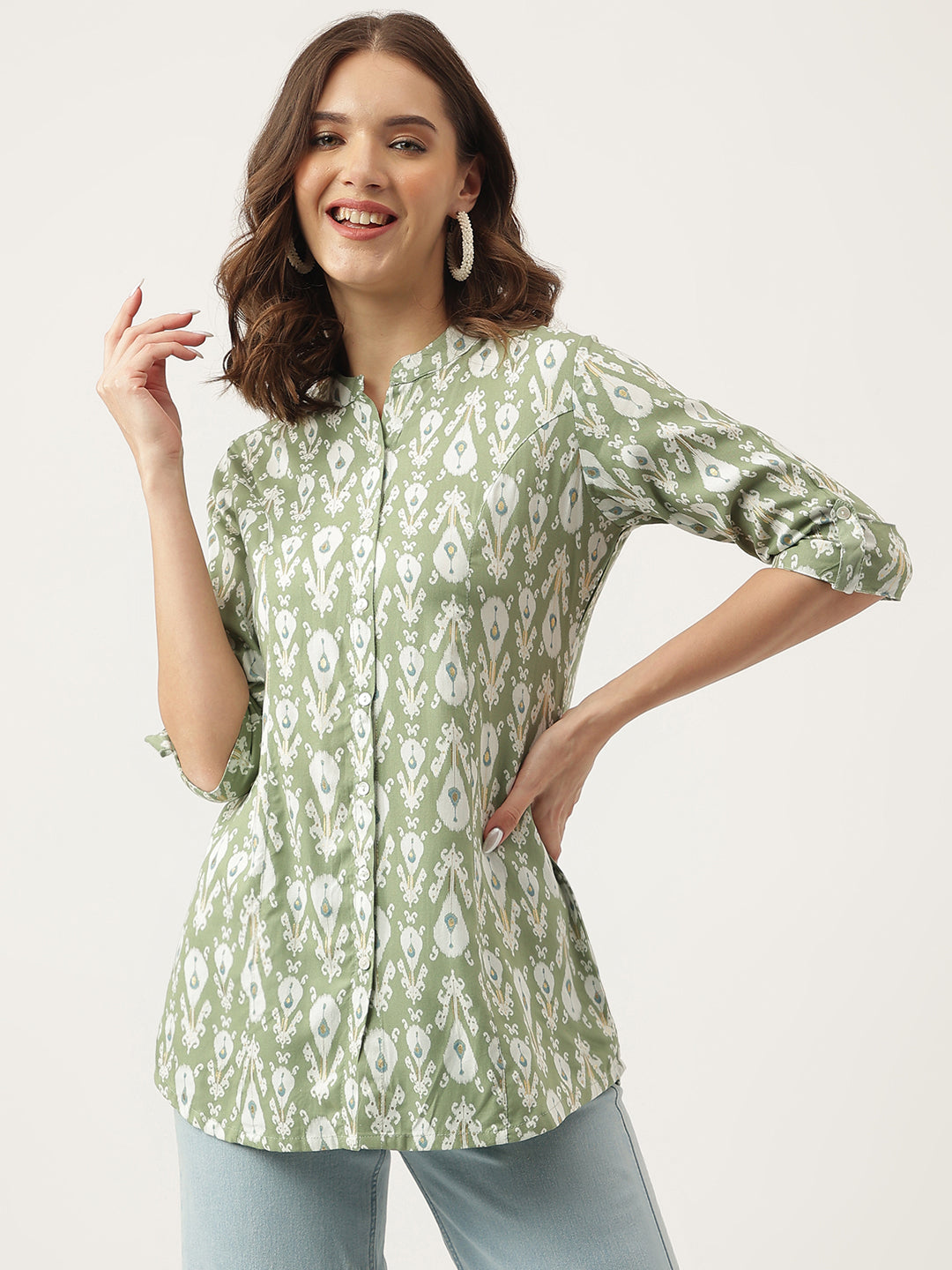 Floral Printed Rayon Regular Top | LASVINI - Redefining Indian Fashion with Elegance