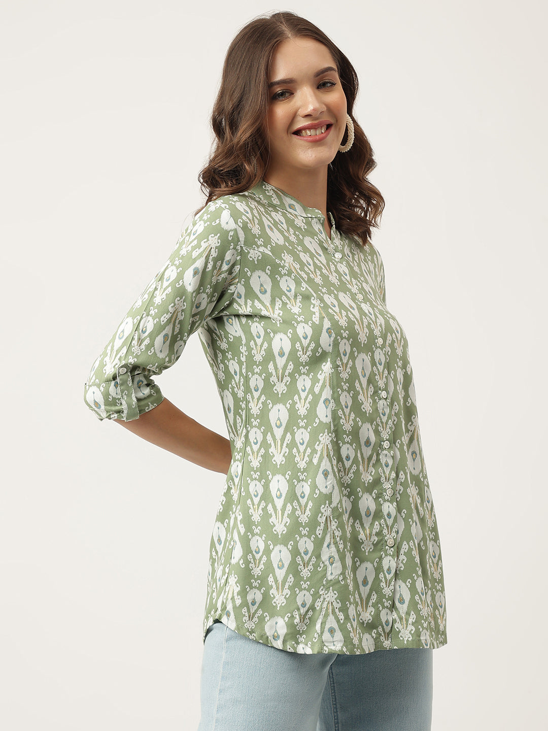 Floral Printed Rayon Regular Top | LASVINI - Redefining Indian Fashion with Elegance