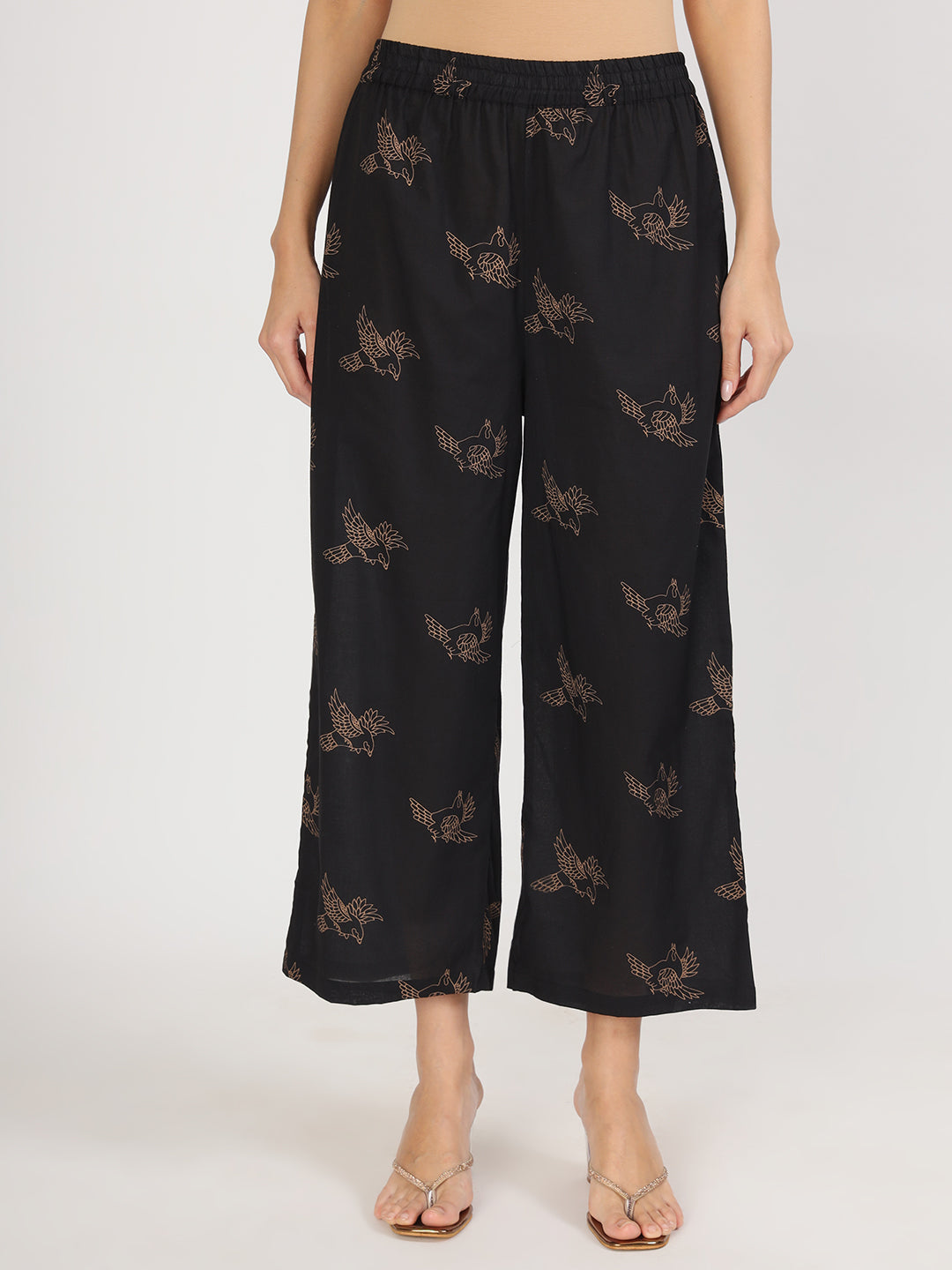 Women Black Printed Co-Ord Set | LASVINI - Redefining Indian Fashion with Elegance