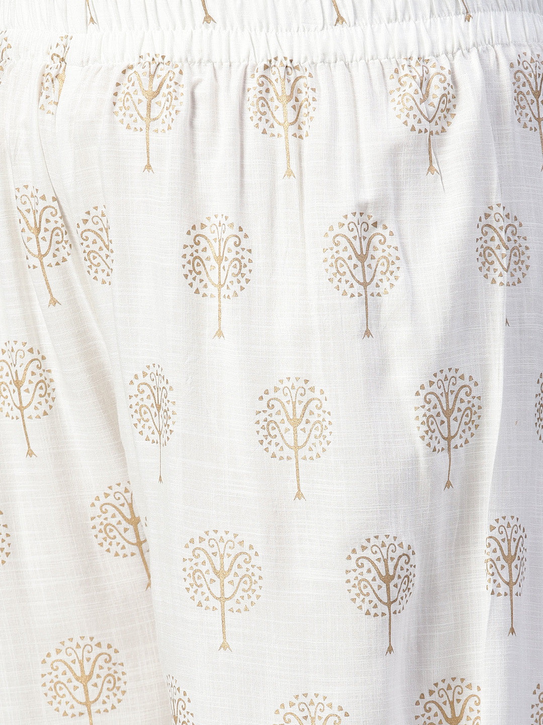 Women'S White Shoulder Strip Kurta Palazoo Set With Net Dupatta | LASVINI - Redefining Indian Fashion with Elegance