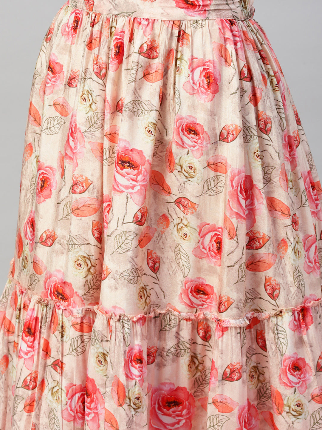 Women Pink Raw Silk Top With Skirt Set | LASVINI - Redefining Indian Fashion with Elegance