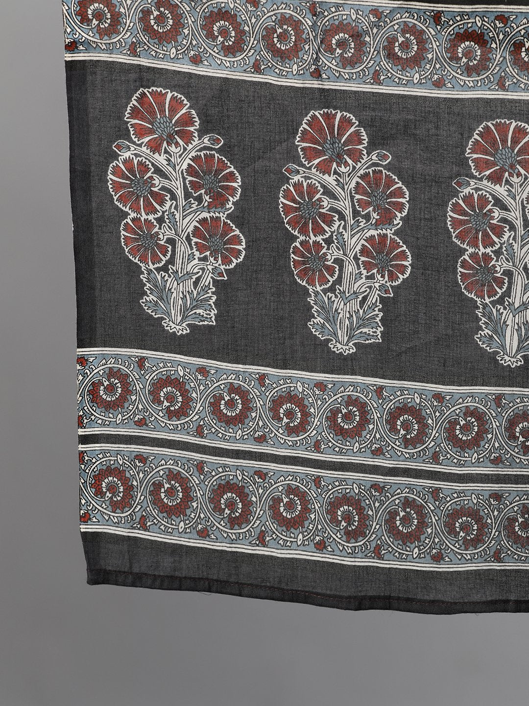 Women Black And White Three-Quarter Sleeves Printed Kurta-Palazzo With Pockets Dupatta And Face Mask | LASVINI - Redefining Indian Fashion with Elegance