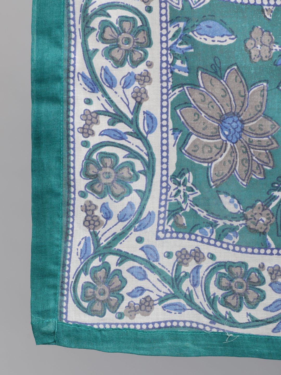 Women Blue Printed Flared Kurta With Plazo & Dupatta | LASVINI - Redefining Indian Fashion with Elegance