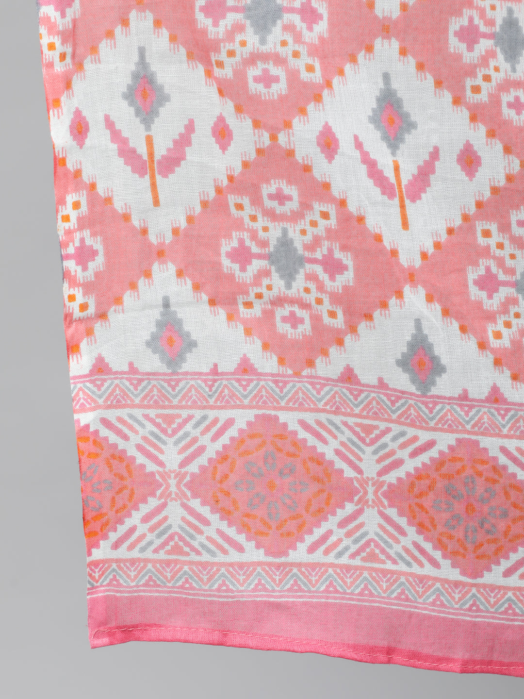 Women Pink Printed Straight Kurta With Plazo & Dupatta | LASVINI - Redefining Indian Fashion with Elegance