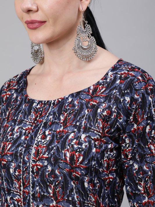 Women Multi Printed Straight Kurta With Palazzo & Dupatta | LASVINI - Redefining Indian Fashion with Elegance