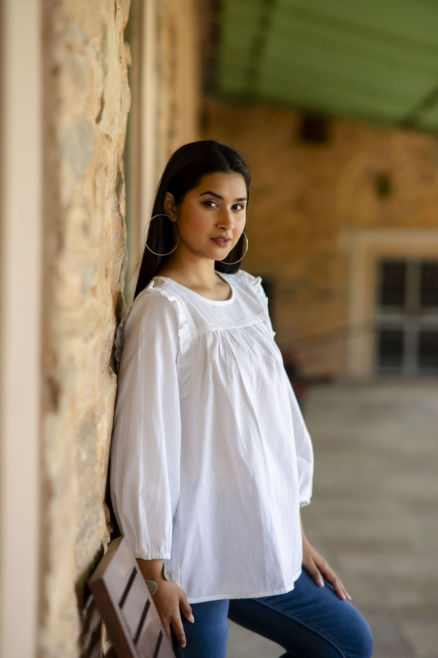 Women White Straight Tunic | LASVINI - Redefining Indian Fashion with Elegance