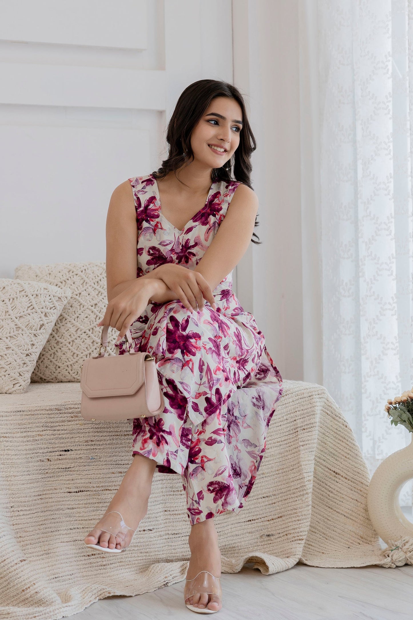 Women Off White Printed Straight Kurta With Trouser | LASVINI - Redefining Indian Fashion with Elegance