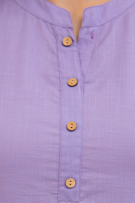 Women Purple Straight Kurta With Trouser | LASVINI - Redefining Indian Fashion with Elegance