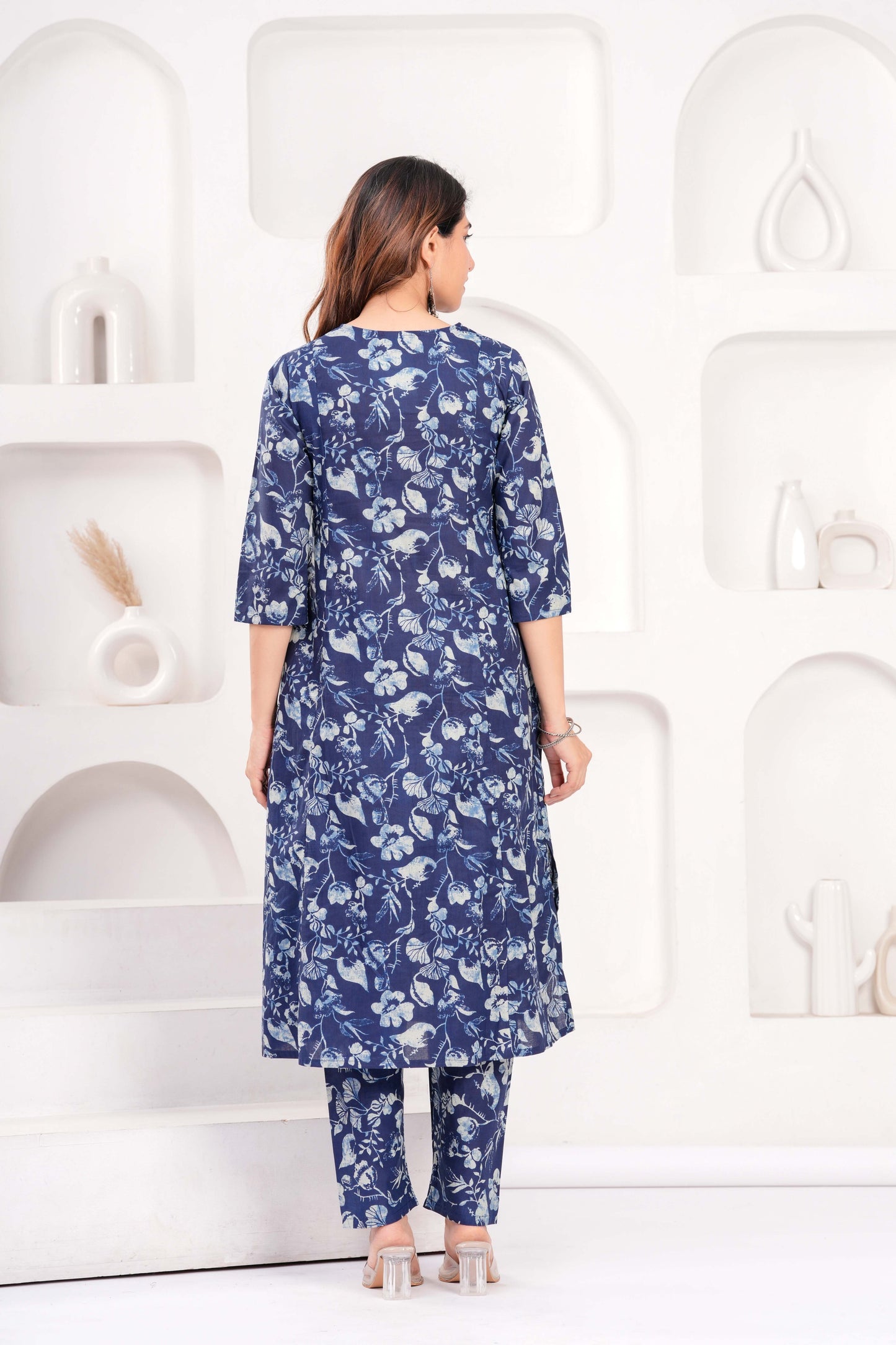 Navy Blue Casual Wear Co-Ord set for Women | LASVINI - Redefining Indian Fashion with Elegance