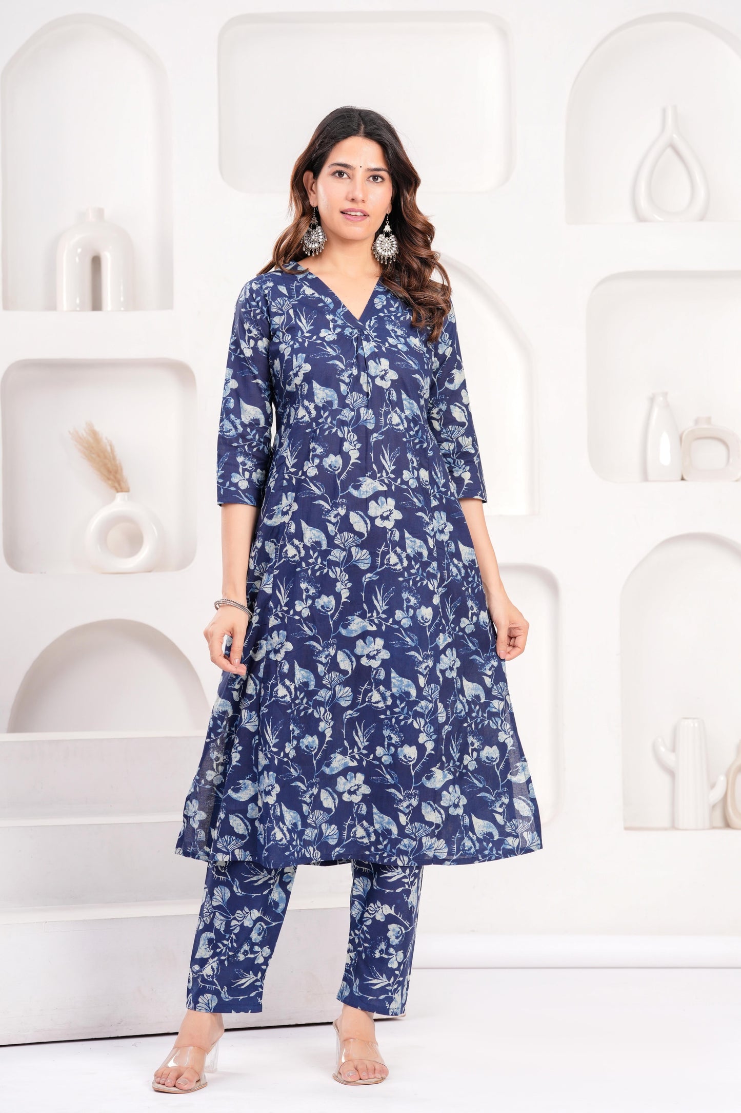 Navy Blue Casual Wear Co-Ord set for Women | LASVINI - Redefining Indian Fashion with Elegance