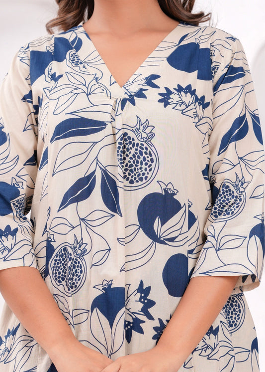 Women Printed Pure Cotton Coord Set | LASVINI - Redefining Indian Fashion with Elegance