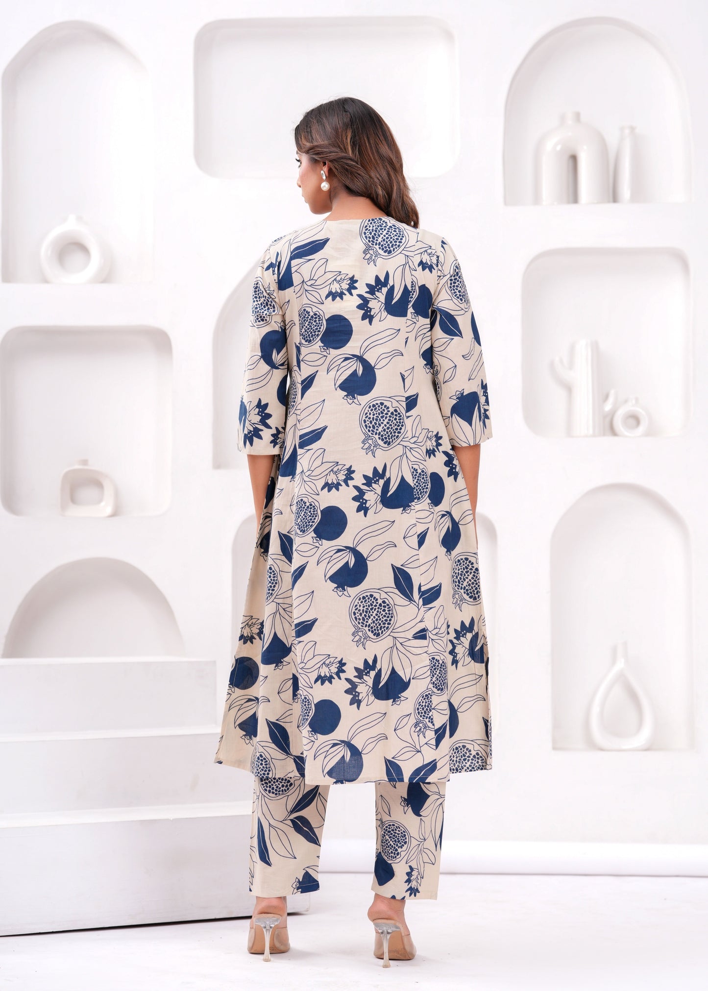 Women Printed Pure Cotton Coord Set | LASVINI - Redefining Indian Fashion with Elegance