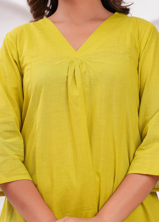 Women Solid Pure Cotton Coord Set | LASVINI - Redefining Indian Fashion with Elegance