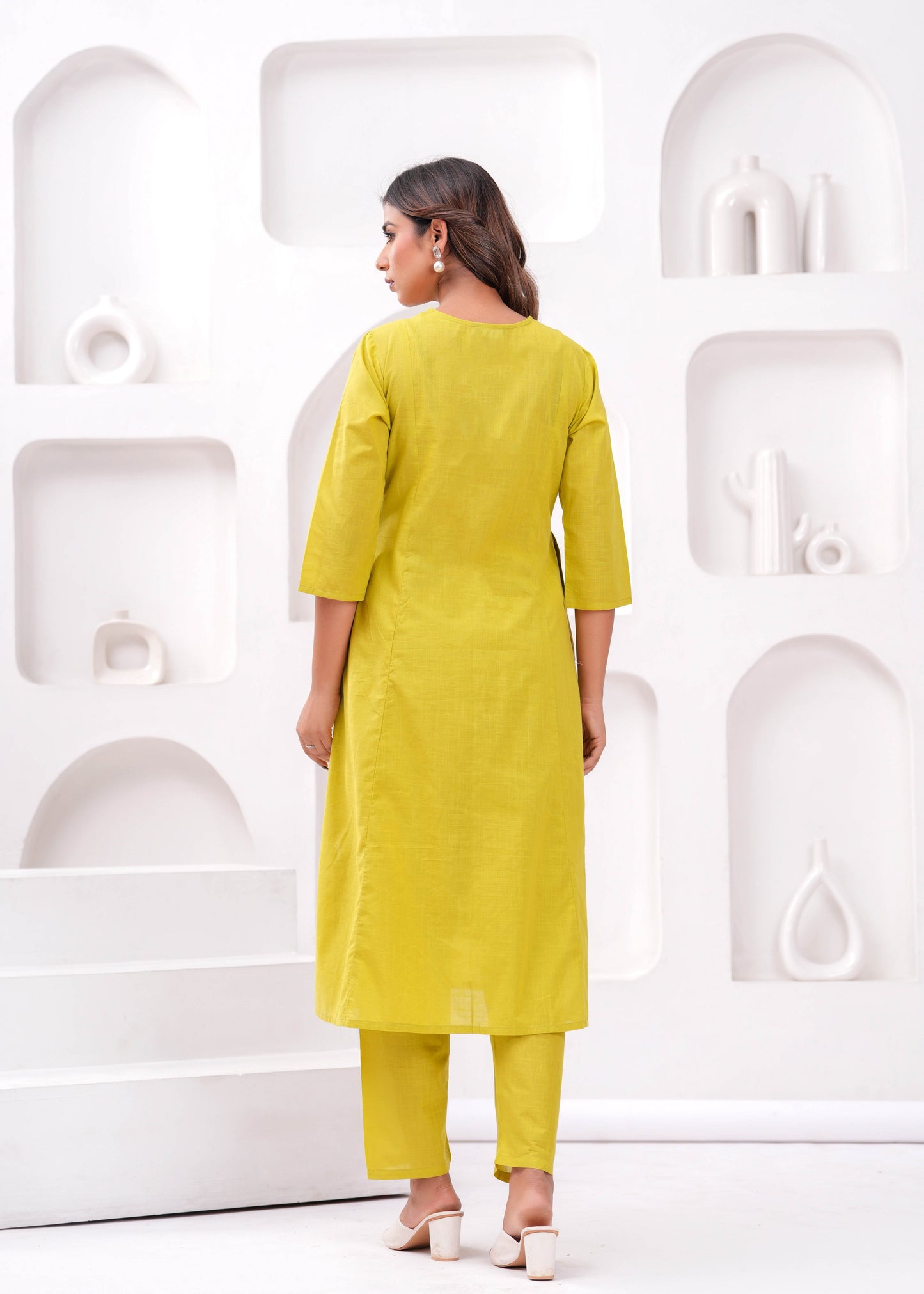 Women Solid Pure Cotton Coord Set | LASVINI - Redefining Indian Fashion with Elegance