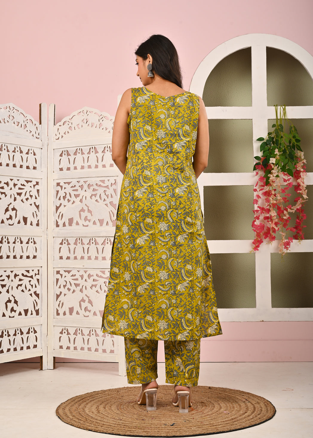 Floral Printed Kurta Set with Dupatta for Women | LASVINI - Redefining Indian Fashion with Elegance