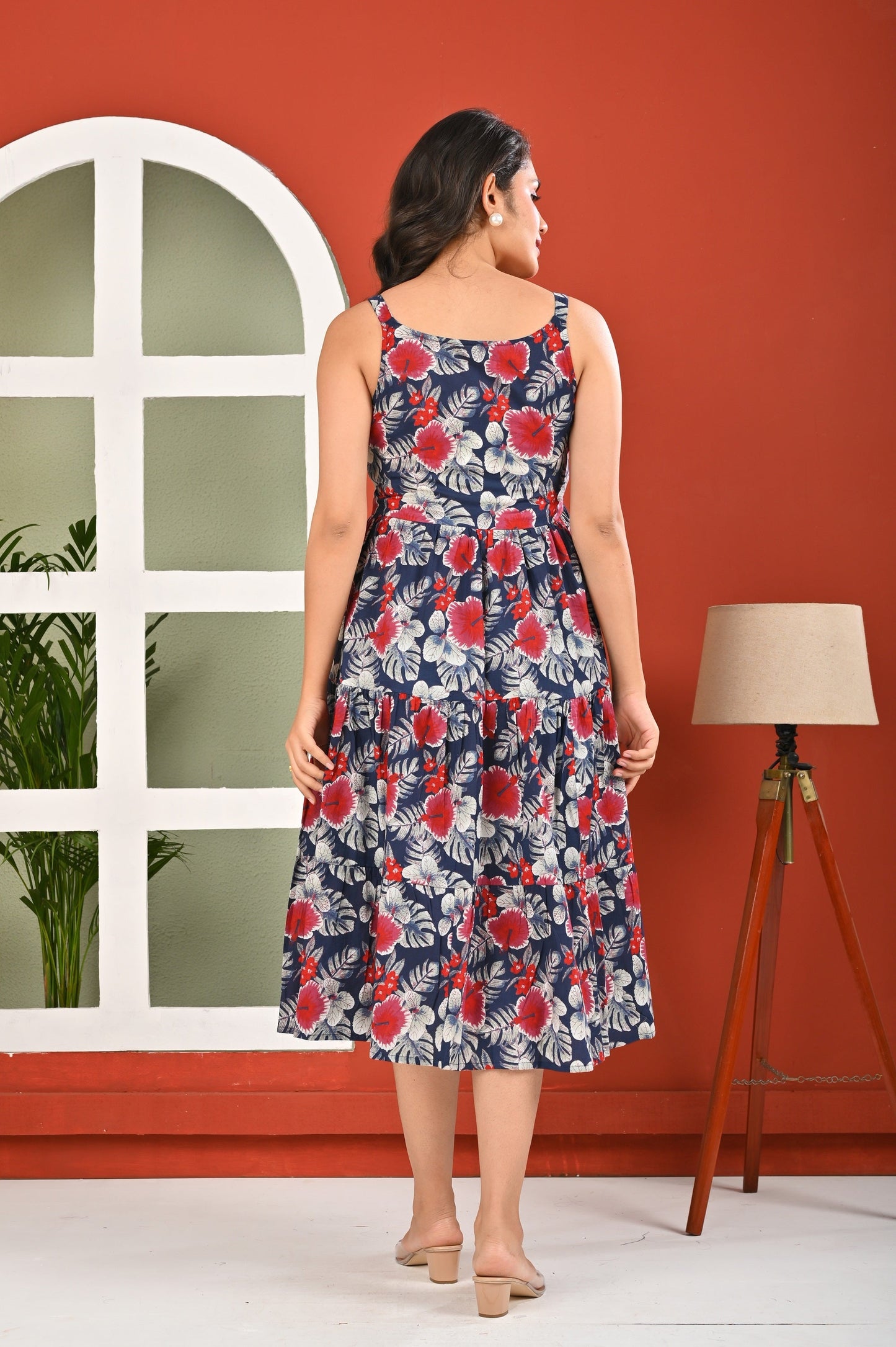 Multicolor Printed Dress for Women | LASVINI - Redefining Indian Fashion with Elegance