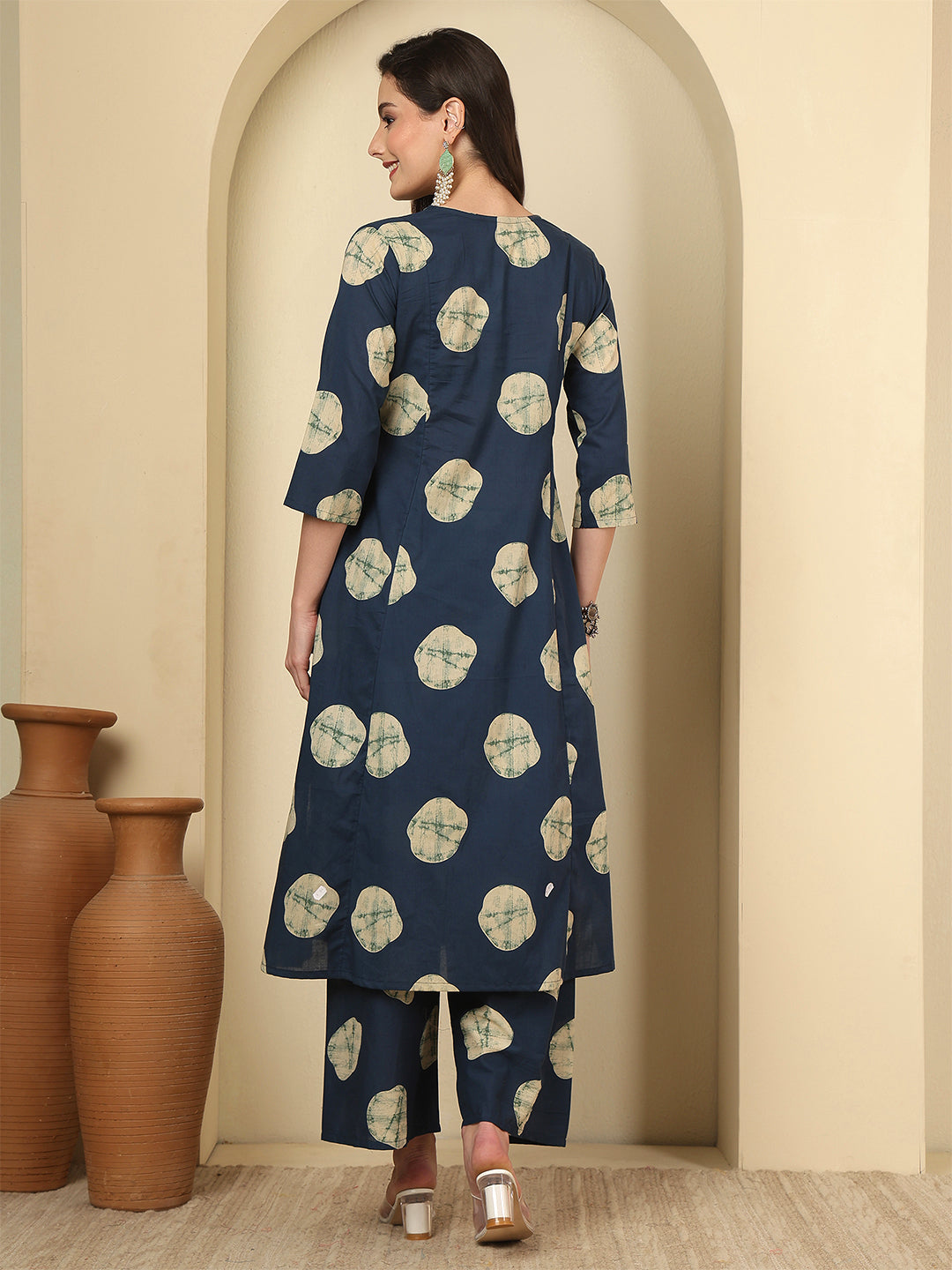 Blue Printed Co-Ord Set for Women | LASVINI - Redefining Indian Fashion with Elegance