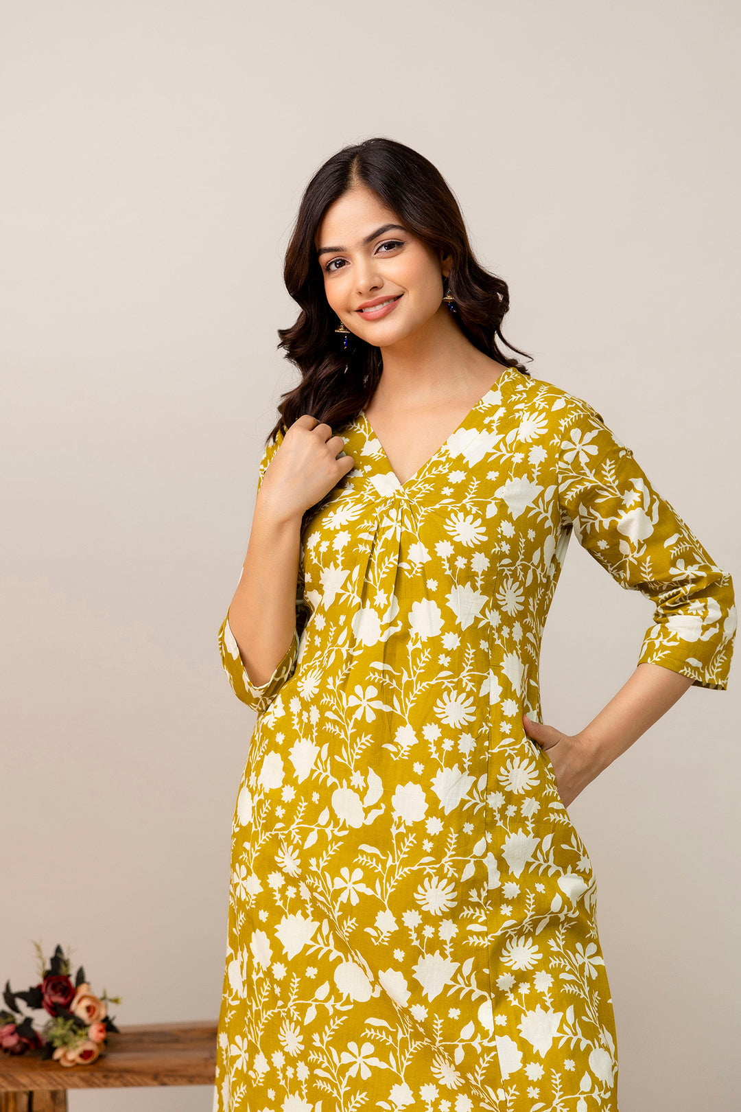 Yellow Printed Co-Ord Set for Women | LASVINI - Redefining Indian Fashion with Elegance
