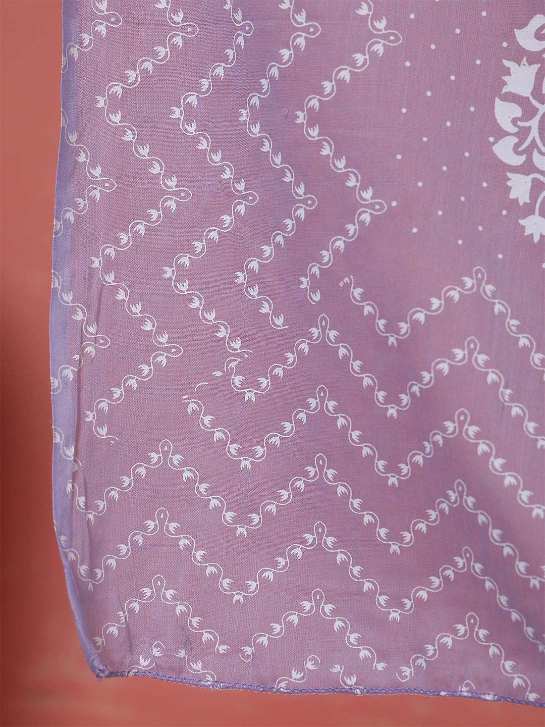 Purple Printed Kurta Set with Dupatta for Women | LASVINI - Redefining Indian Fashion with Elegance