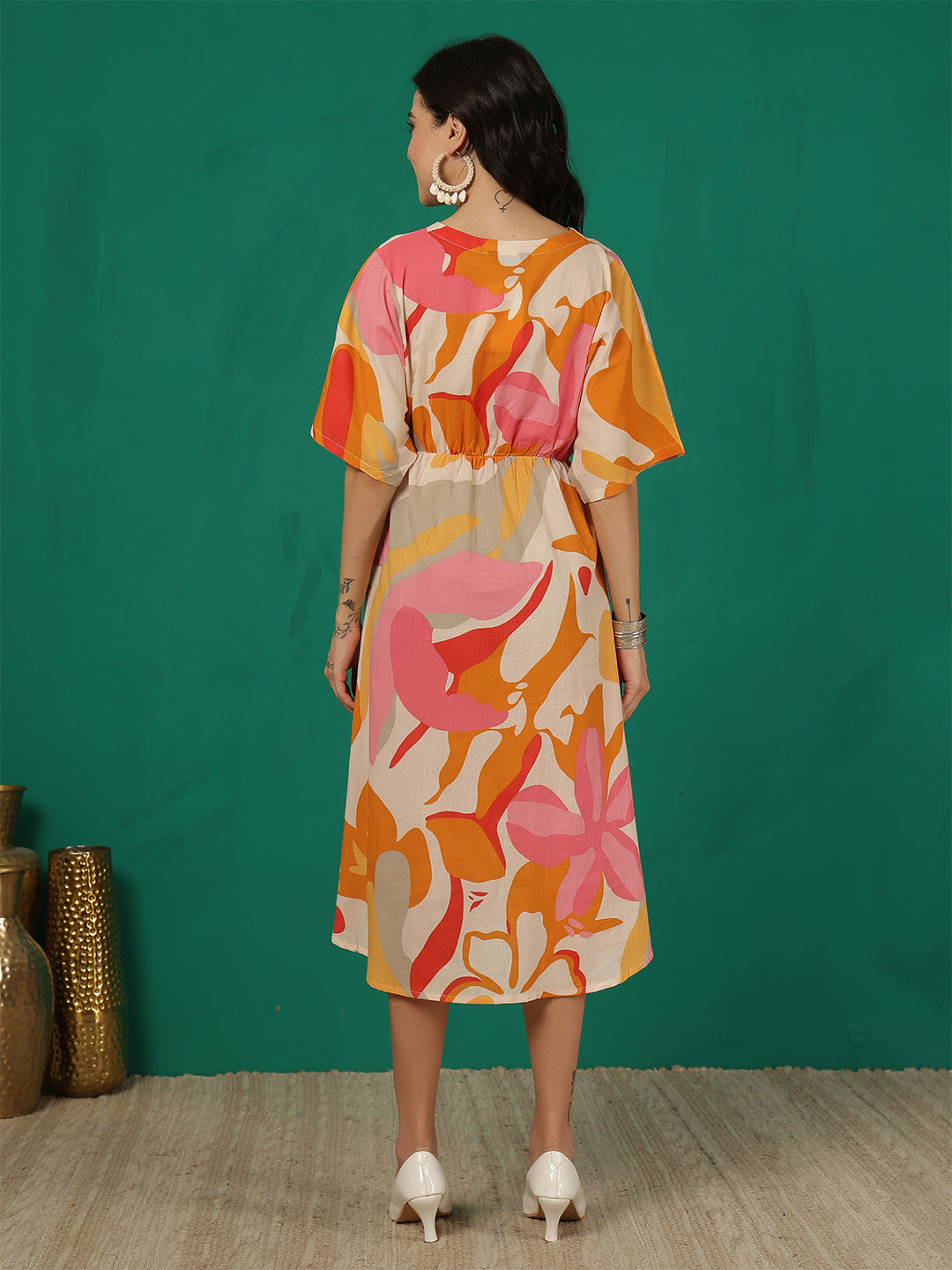 Multicolor Printed Dress for Women | LASVINI - Redefining Indian Fashion with Elegance