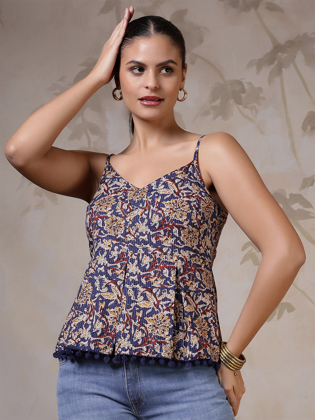 Women Multicolor Printed Top | LASVINI - Redefining Indian Fashion with Elegance