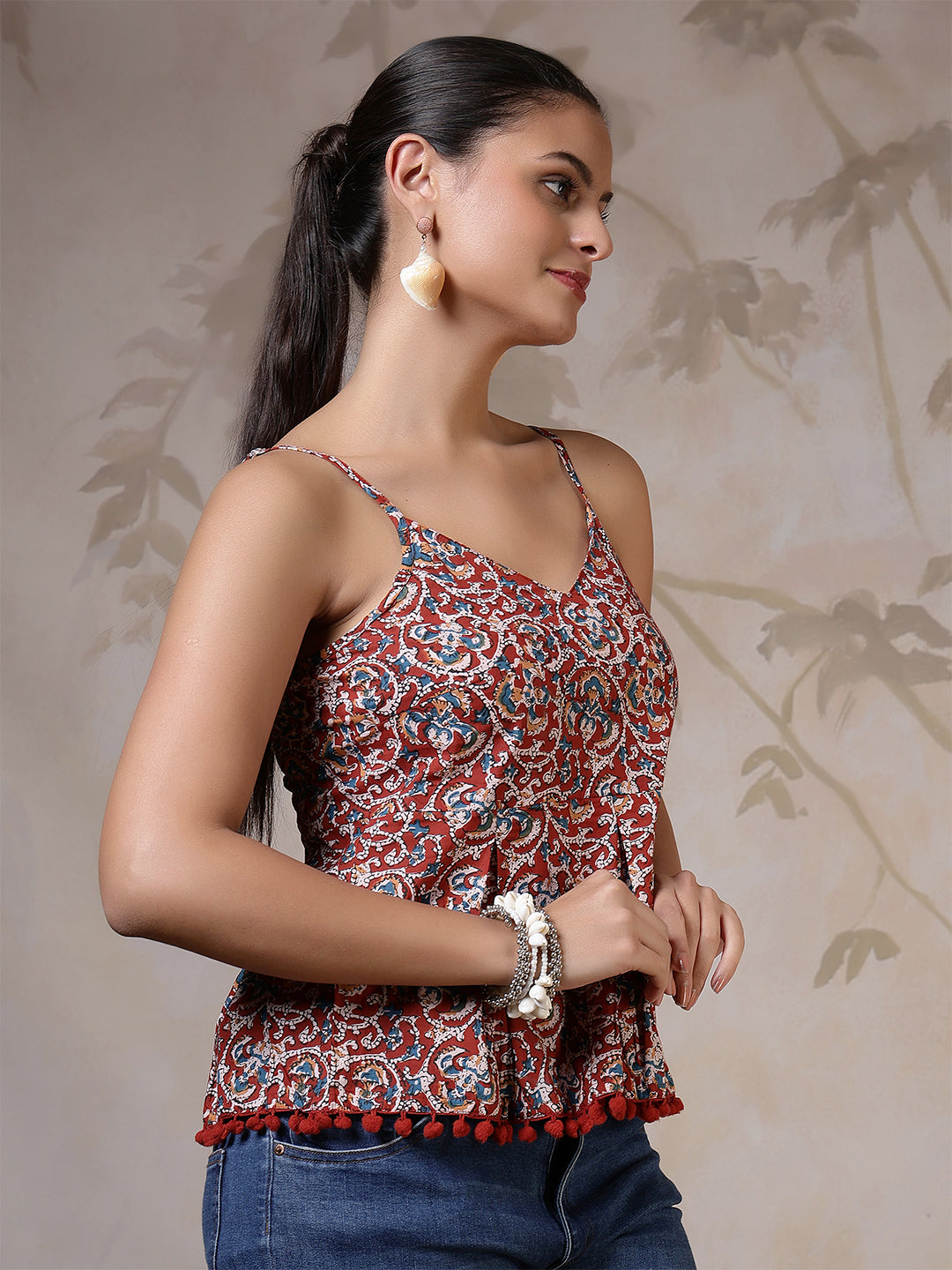Women Multicolor Printed Top | LASVINI - Redefining Indian Fashion with Elegance
