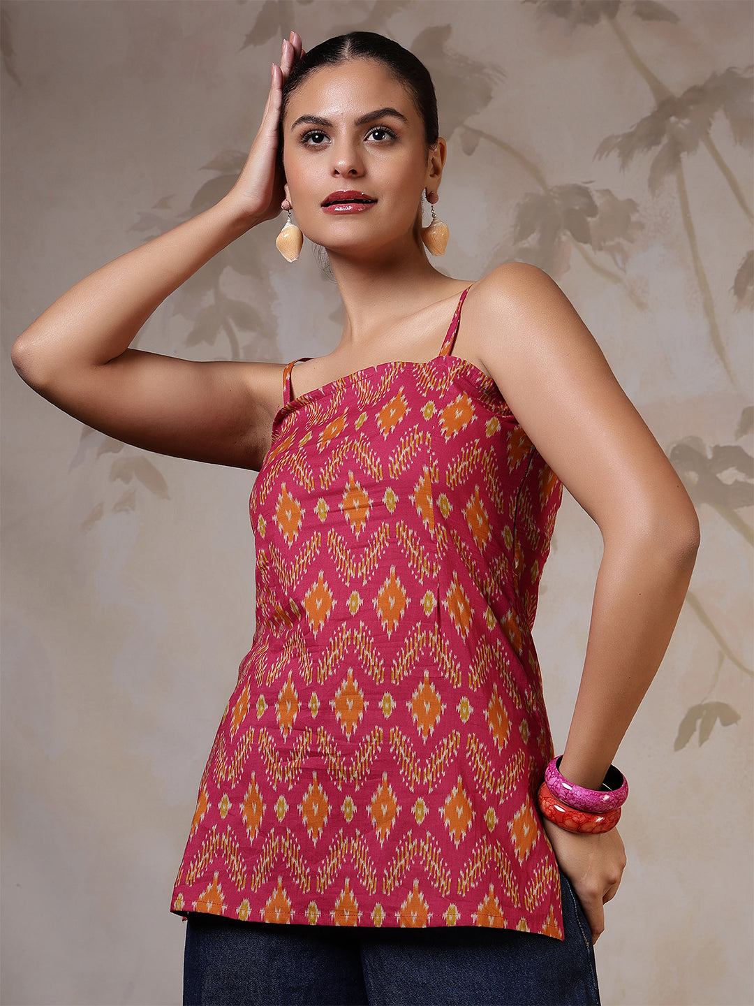 Women Multicolor Printed Straight Tunic | LASVINI - Redefining Indian Fashion with Elegance
