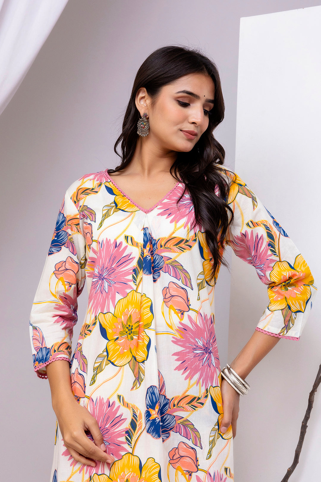Multicolor Floral Printed Co-Ord Set for Women | LASVINI - Redefining Indian Fashion with Elegance