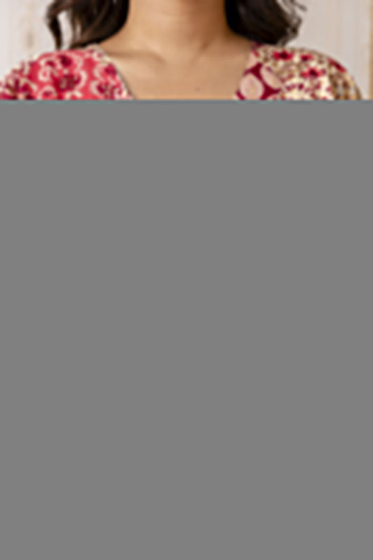 Women Multi Printed Peplum Tunic | LASVINI - Redefining Indian Fashion with Elegance