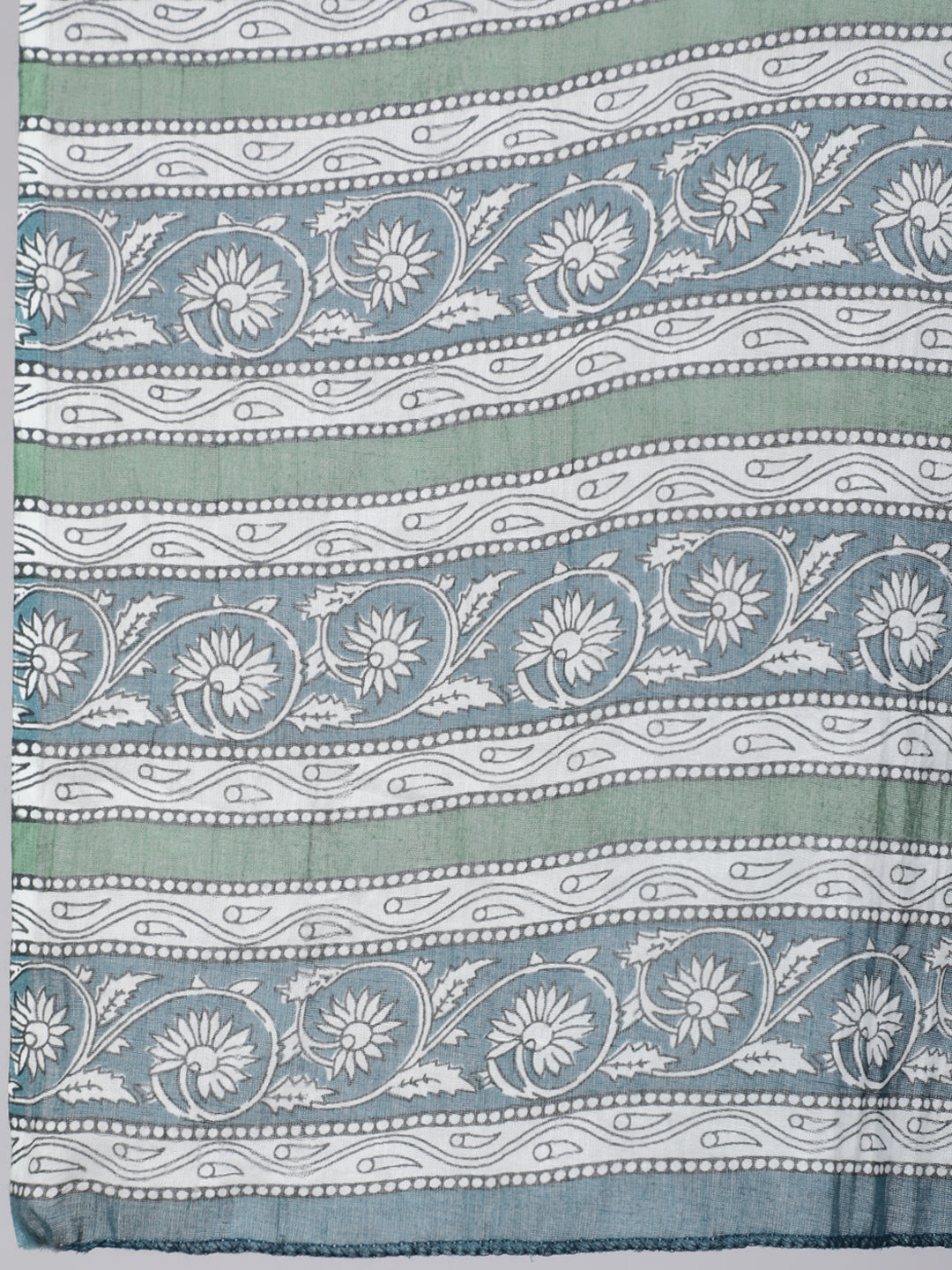 Women Blue Printed Flared Maternity Dress With Dupatta | LASVINI - Redefining Indian Fashion with Elegance