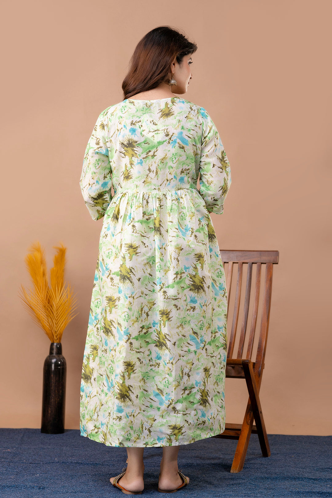 Off White Maternity Dress For Women | LASVINI - Redefining Indian Fashion with Elegance