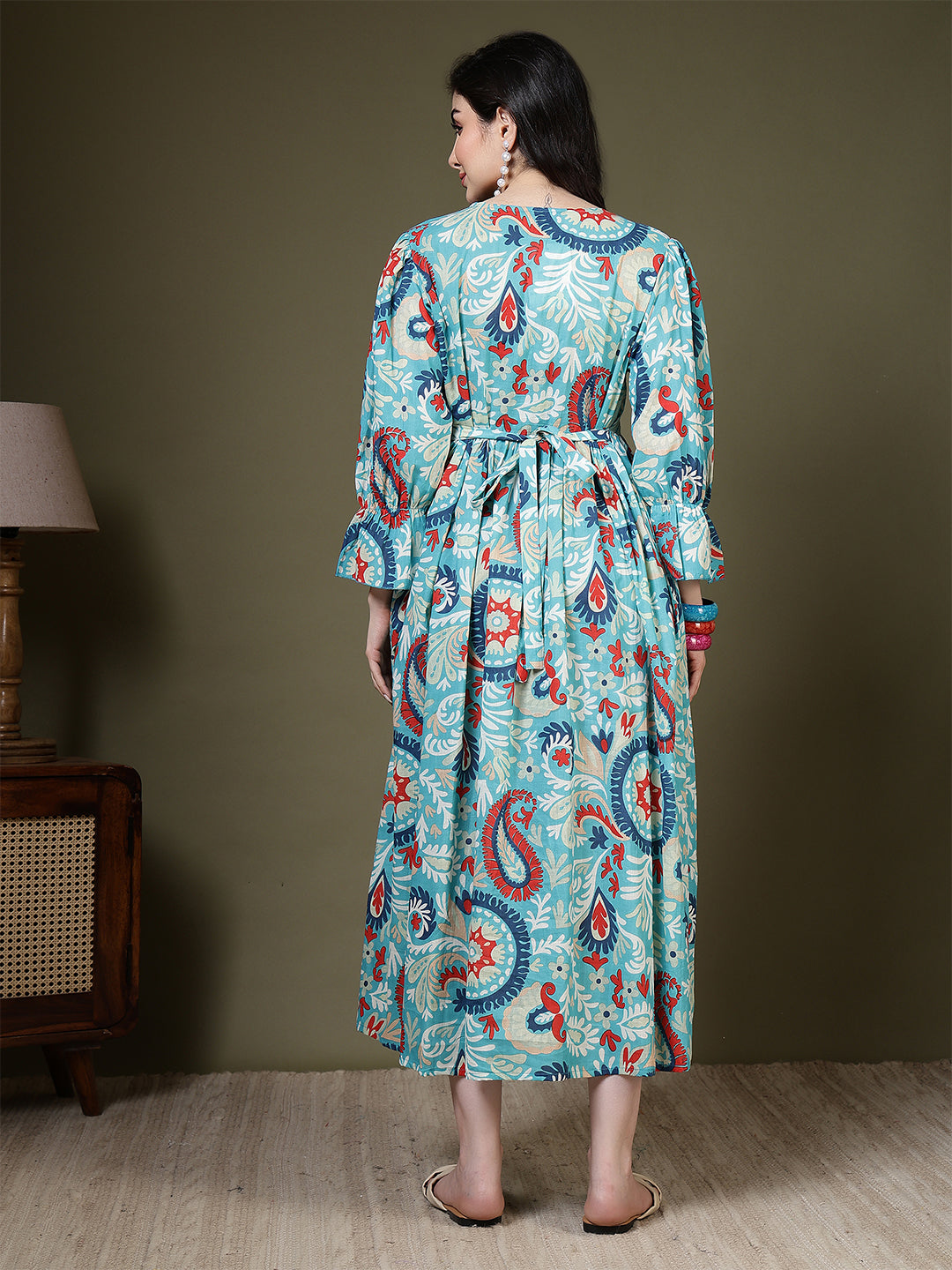 Multicolor Printed Dress for Women | LASVINI - Redefining Indian Fashion with Elegance