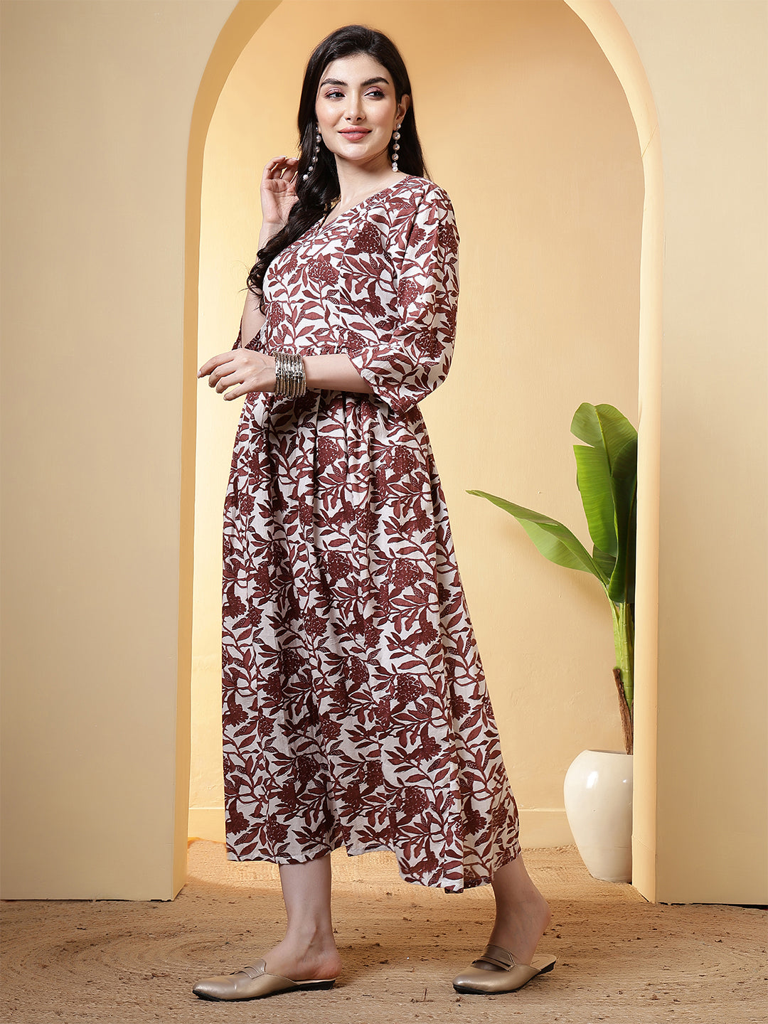 Floral Printed Dress for Women | LASVINI - Redefining Indian Fashion with Elegance
