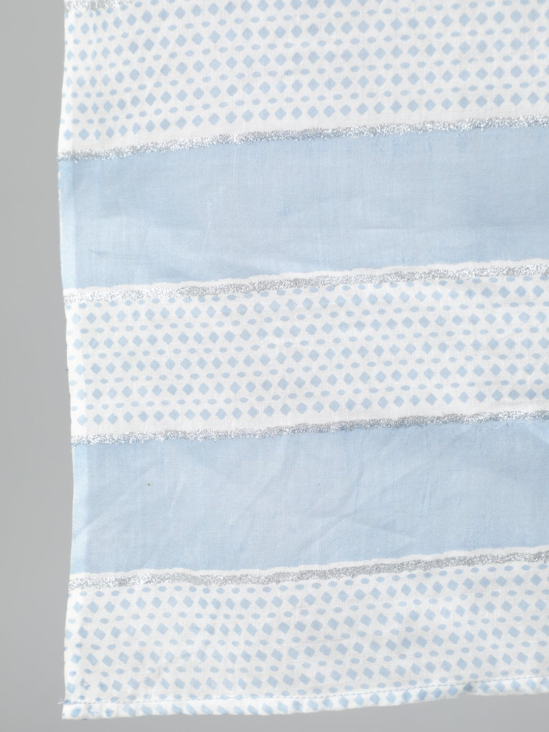 Women Powder Blue Printed Kurta With Plazo & Dupatta | LASVINI - Redefining Indian Fashion with Elegance