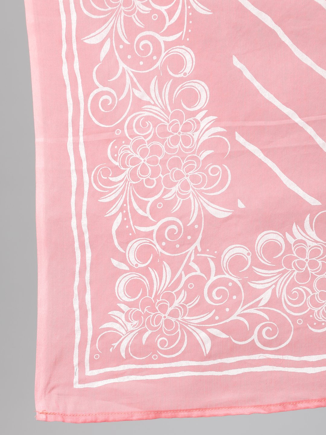 Women Pink Printed Straight Kurta With Plazo & Dupatta | LASVINI - Redefining Indian Fashion with Elegance