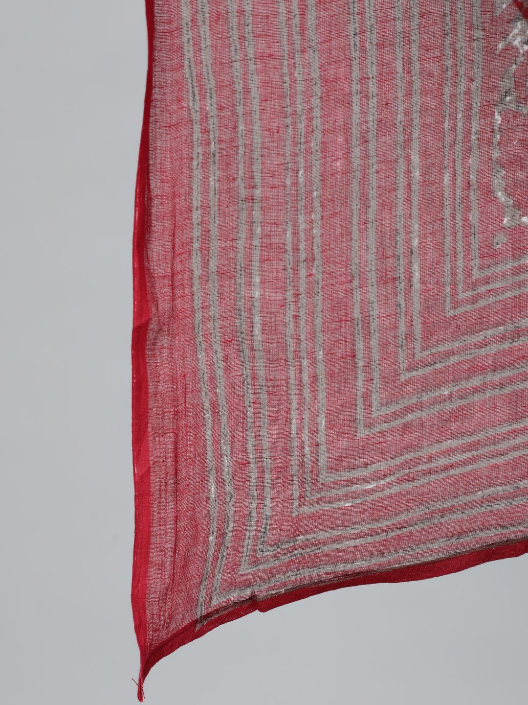 Plus Size Women Maroon Printed Straight Kurta With Palazo & Dupatta | LASVINI - Redefining Indian Fashion with Elegance