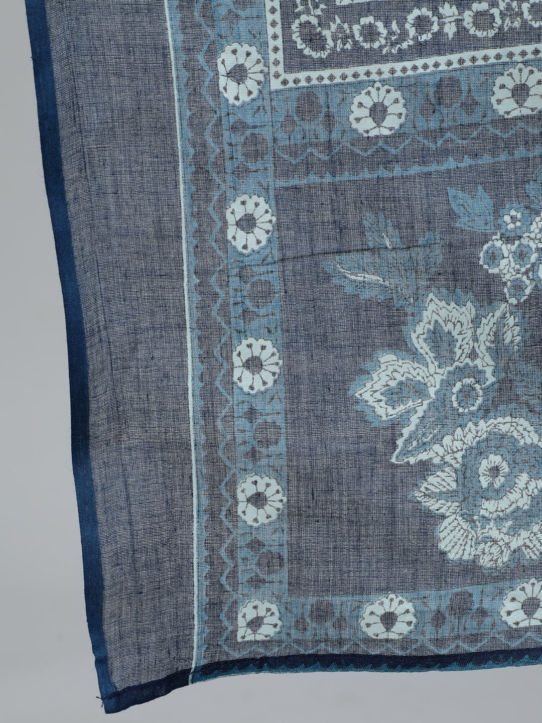 Women Blue Printed Straight Kurta With Plazzo & Dupatta | LASVINI - Redefining Indian Fashion with Elegance