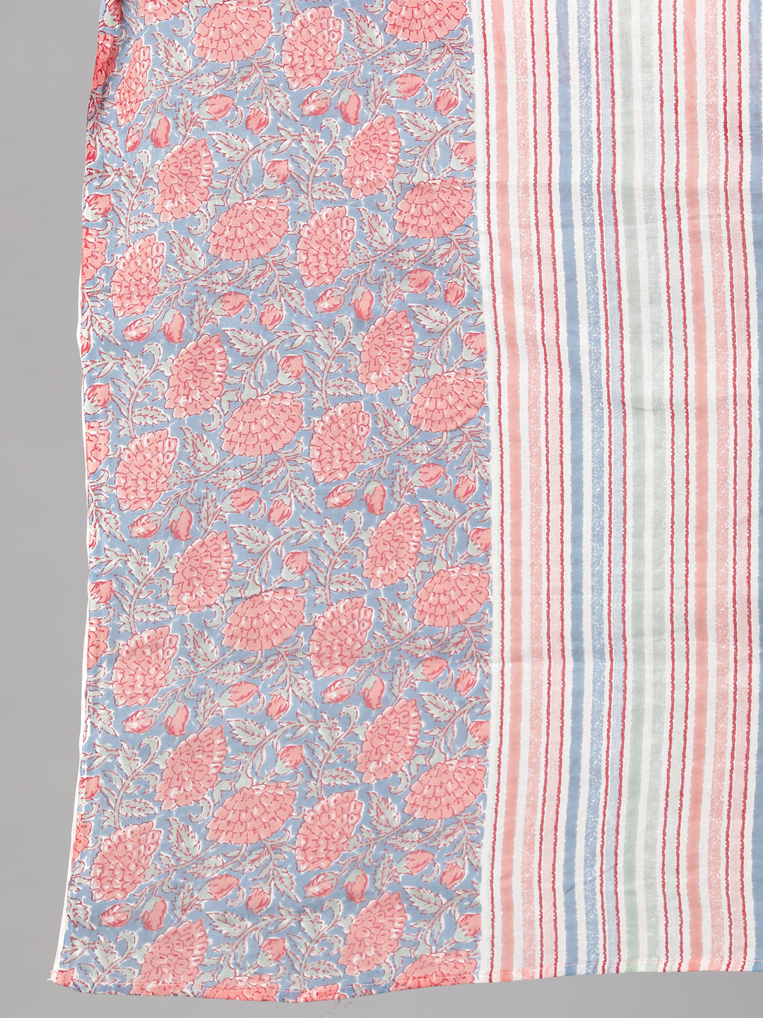 Women Blue Printed Straight Kurta With Plazo & Dupatta | LASVINI - Redefining Indian Fashion with Elegance