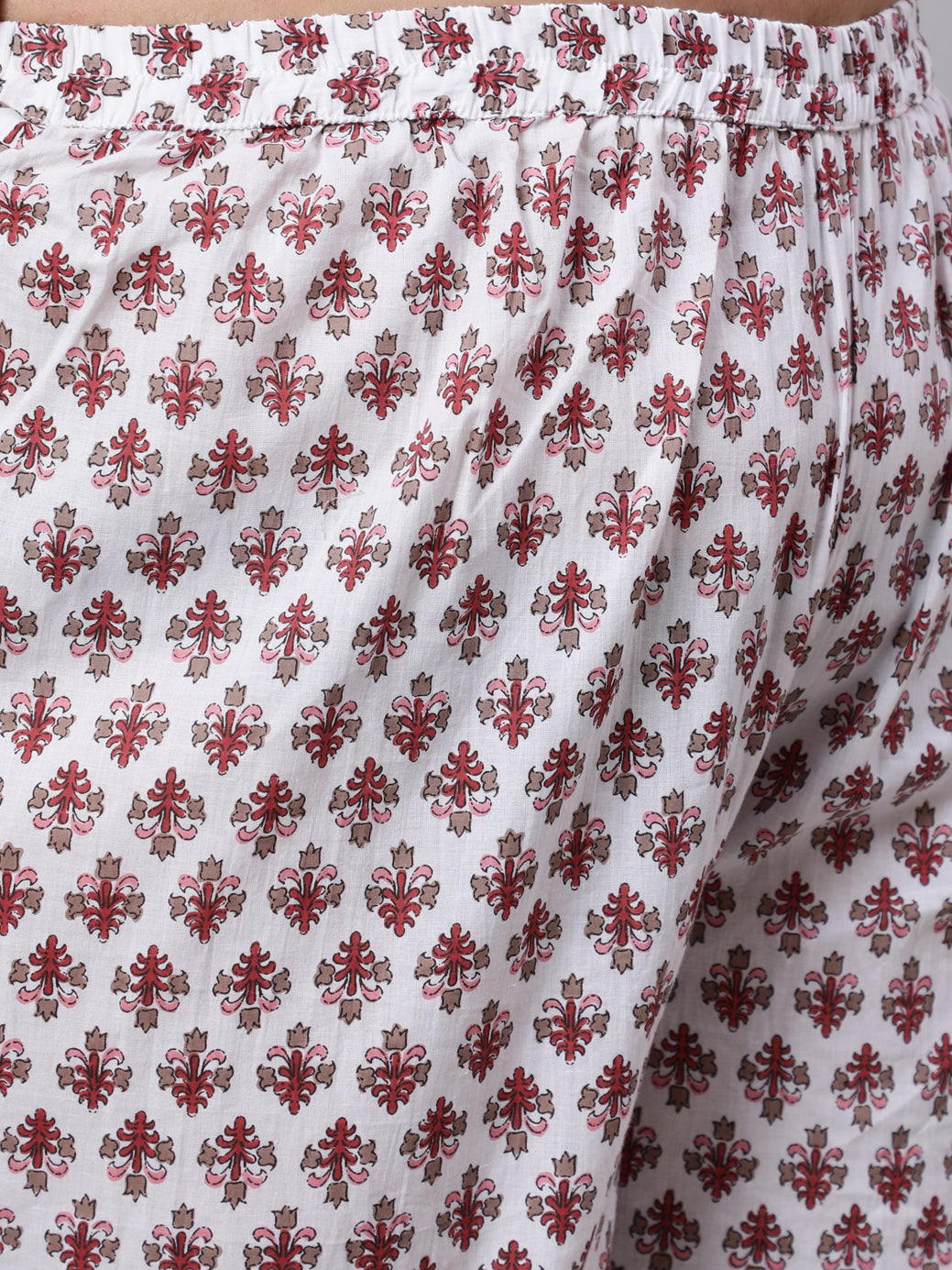 Women Plus Size Brown Printed Kurta And Palazzo With Dupatta | LASVINI - Redefining Indian Fashion with Elegance