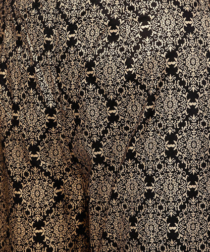 Red Printed 3/4Th Sleeve Cotton Anarkali Kurta With Brown Printed Ankle Length Palazzo | LASVINI - Redefining Indian Fashion with Elegance