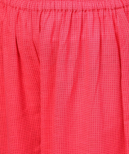 Yellow & Red Printed 3/4Th Sleeve Cotton Kurta With Sharara | LASVINI - Redefining Indian Fashion with Elegance