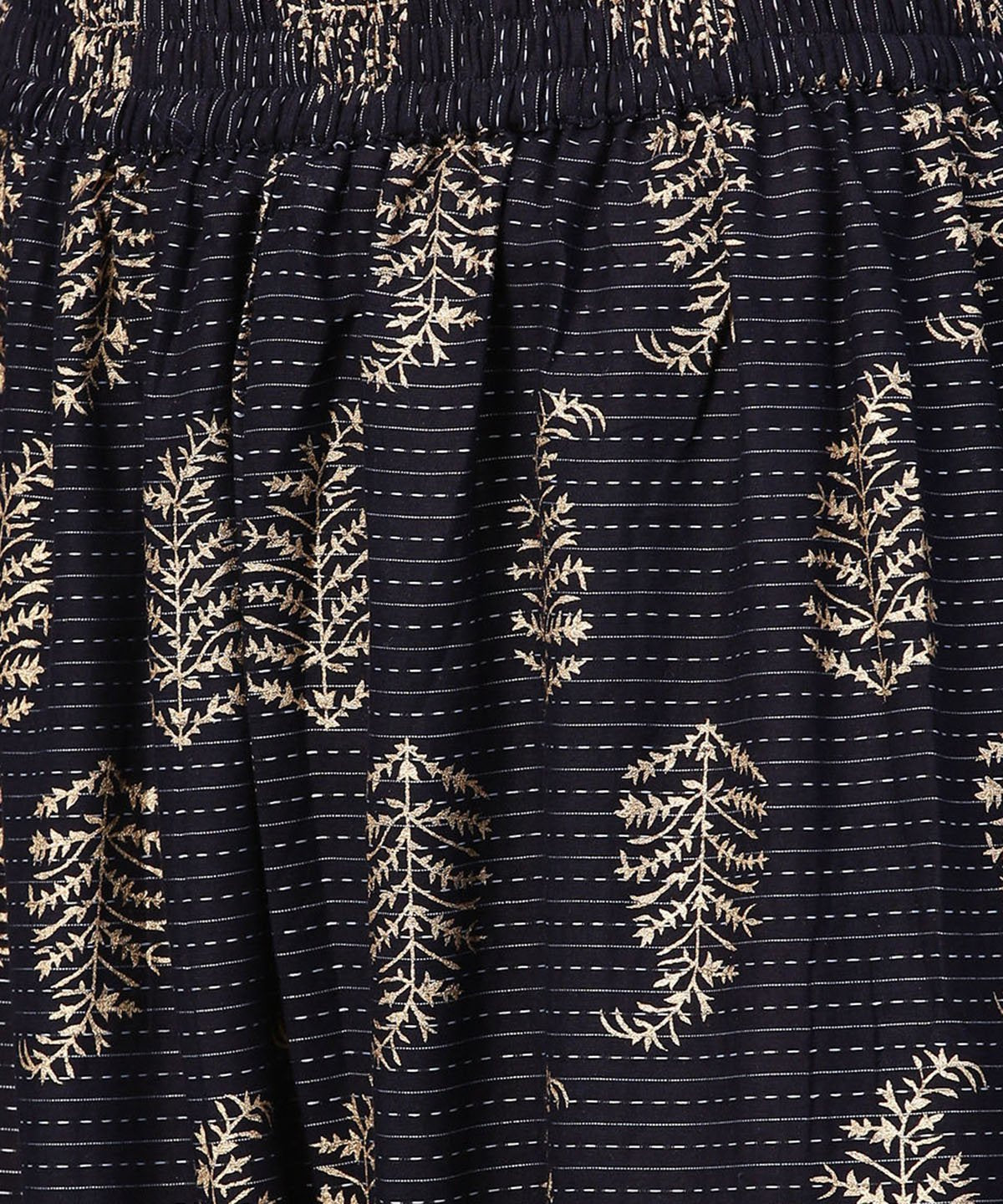 Pink Printed 3/4Th Sleeve Cotton Kurta With Black Printed Pallazo | LASVINI - Redefining Indian Fashion with Elegance