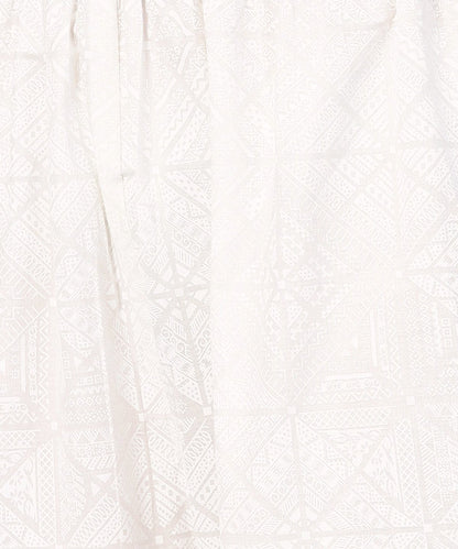 Off White Printed Ankle Length Pallazo | LASVINI - Redefining Indian Fashion with Elegance