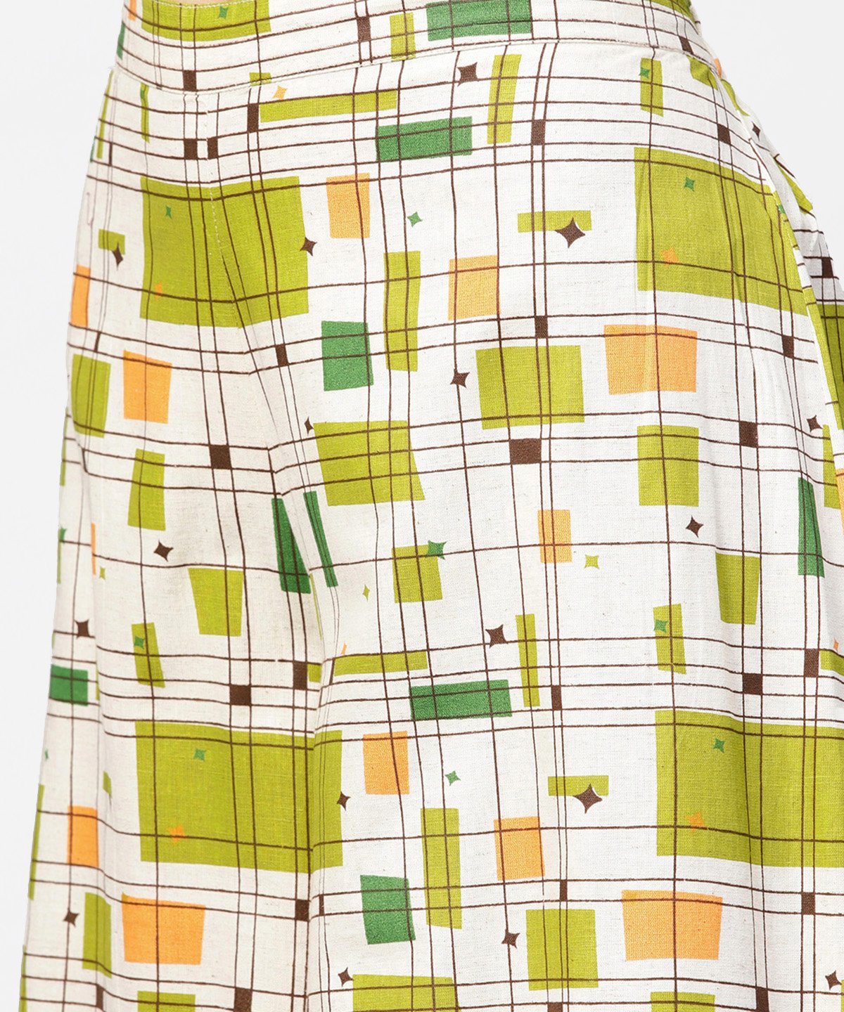 Green 3/4Th Cold Shoulder Sleeve Crop Top With Ankle Length Printed Palazzo | LASVINI - Redefining Indian Fashion with Elegance