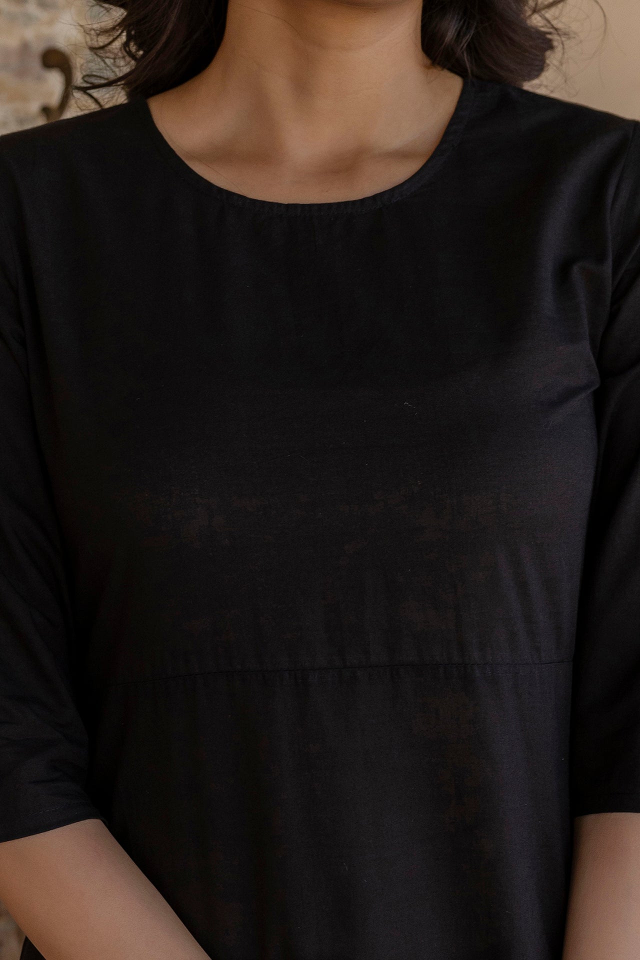 Women Black Kurta With Trouser And Printed Dupatta | LASVINI - Redefining Indian Fashion with Elegance